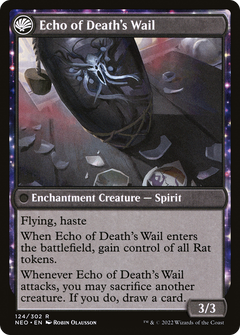 Tribute to Horobi (NEO-124) - Kamigawa: Neon Dynasty: (fandfc, enchantment) Foil-2