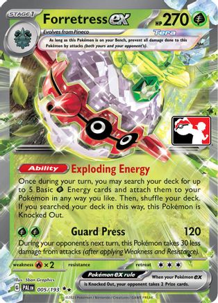 Forretress ex 005  - Holofoil Prize Pack Series Cards - Double Rare-1