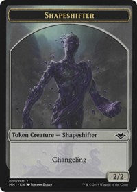 Shapeshifter (001) // Serra the Benevolent Emblem (020) Double-Sided Token [Modern Horizons Tokens]-1