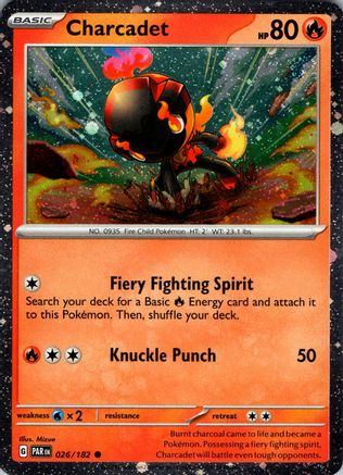 Charcadet (026/182) (Cosmos Holo) [Scarlet & Violet: Paradox Rift]-1