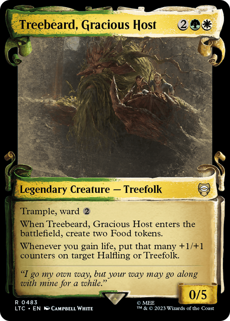 Treebeard, Gracious Host (Showcase Scrolls) (LTC-483) - Tales of Middle-earth Commander: (Showcase)-1