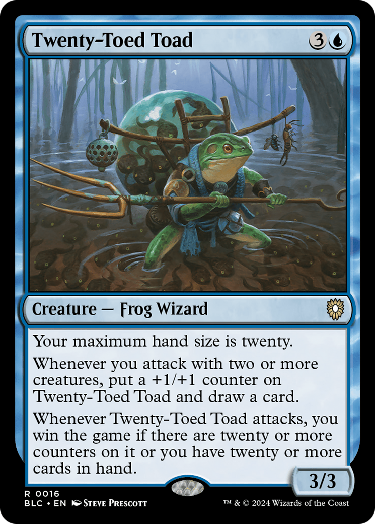 Twenty-Toed Toad (BLC-016) - Bloomburrow Commander-1