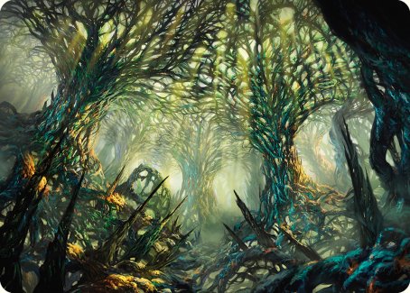 The Hunter Maze Art Card [Phyrexia: All Will Be One Art Series]-1