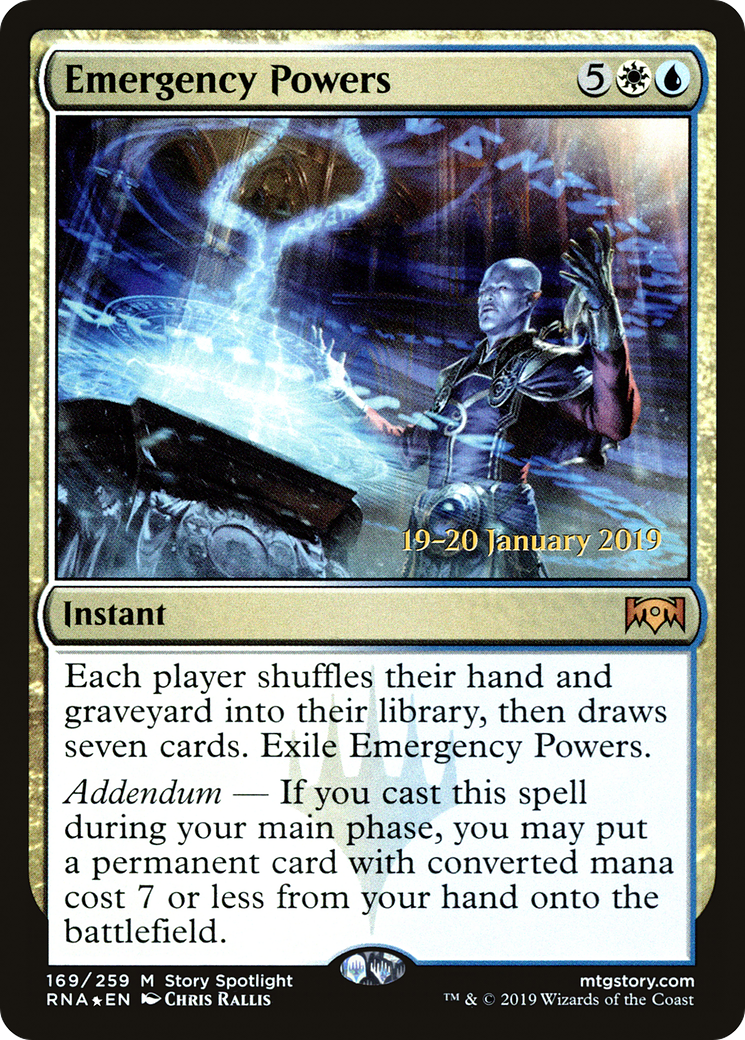 Emergency Powers [Ravnica Allegiance Prerelease Promos]-1