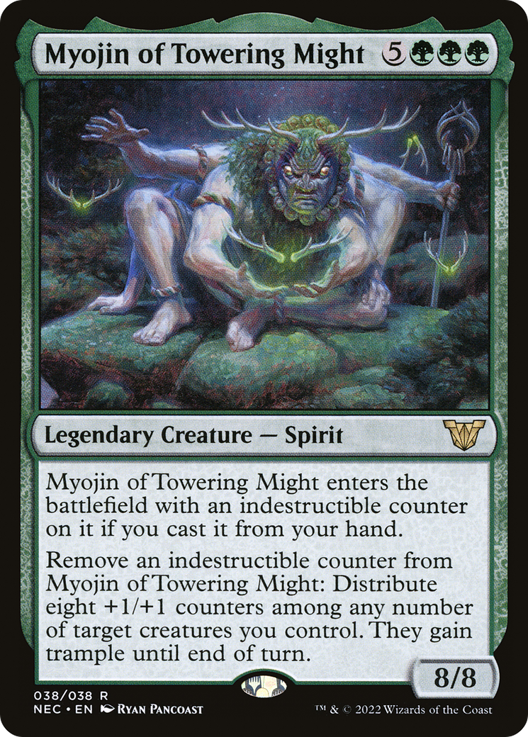 Myojin of Towering Might [Kamigawa: Neon Dynasty Commander]-1