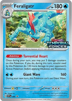 Feraligatr (089) (Staff Prerelease Promo) [Scarlet & Violet: Black Star Promos]-1