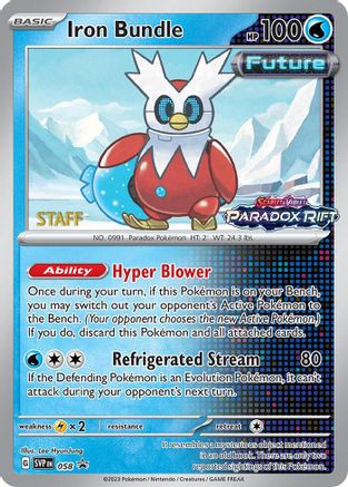Iron Bundle (058) (Staff Prerelease Promo) [Scarlet & Violet: Black Star Promos]-1