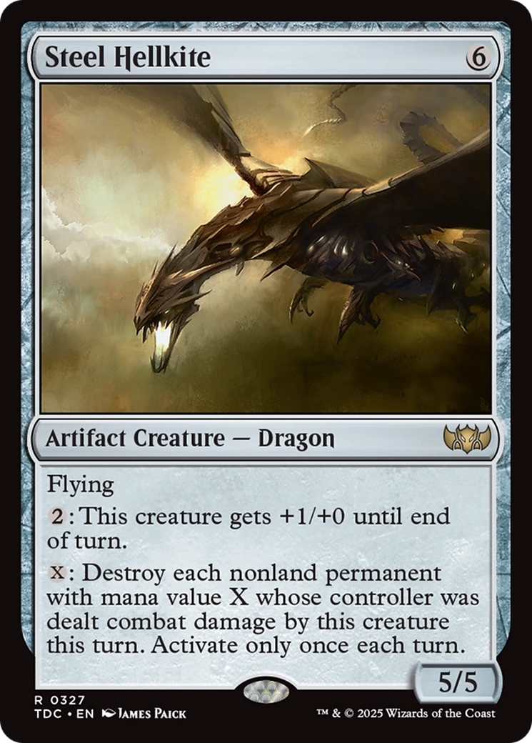 Steel Hellkite [Tarkir: Dragonstorm Commander]-1