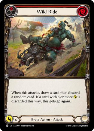 Wild Ride (Red) [AKO014] (Armory Deck: Kayo)-1