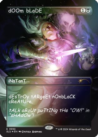 dOOm bLaDE (Rainbow Foil) (SLD-9990) - Secret Lair Drop Series Foil-1