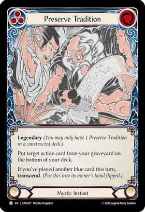 Preserve Tradition [ENG027] (Part the Mistveil Enigma Blitz Deck)-1