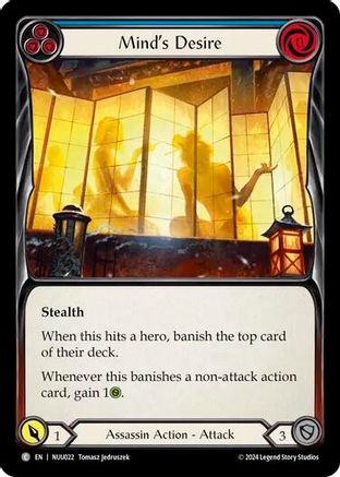 Mind's Desire (Blue) [NUU022] (Part the Mistveil Nuu Blitz Deck)-1