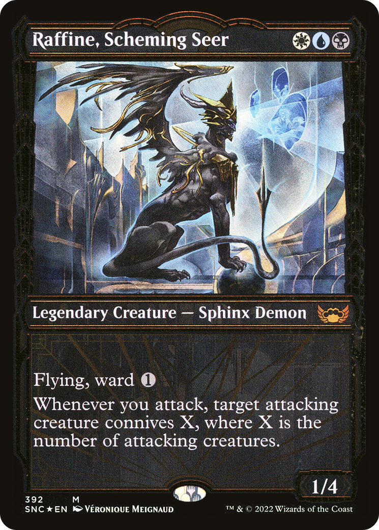 Raffine, Scheming Seer (Showcase Golden Age Gilded Foil) [Streets of New Capenna]-1