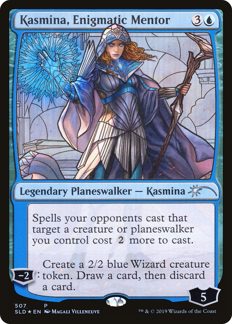 Kasmina, Enigmatic Mentor (Stained Glass) [Secret Lair Drop Promos]-1