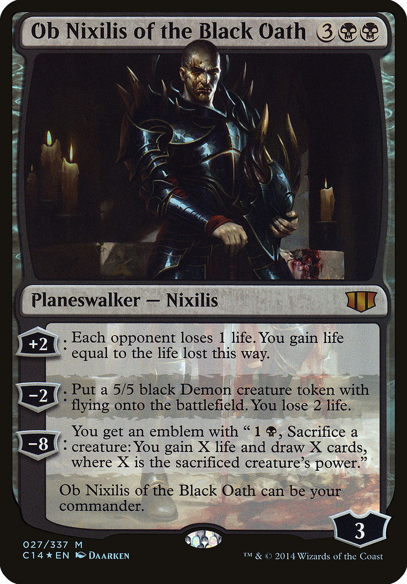 Ob Nixilis of the Black Oath (Oversized) [Commander 2014 Oversized]-1