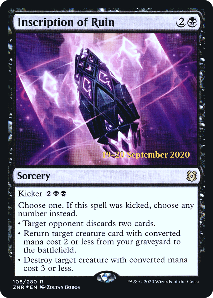 Inscription of Ruin [Zendikar Rising Prerelease Promos]-1