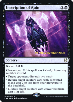 Inscription of Ruin [Zendikar Rising Prerelease Promos]-1