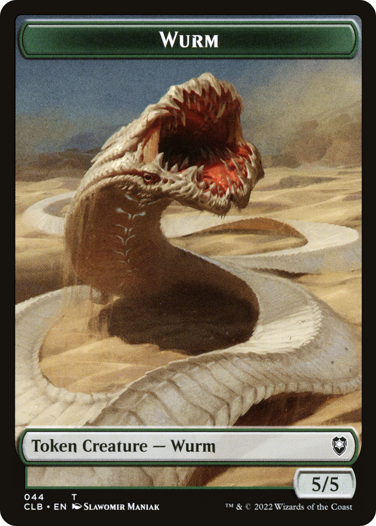 Wurm (TCLB-044) - Battle for Baldur's Gate Tokens-1