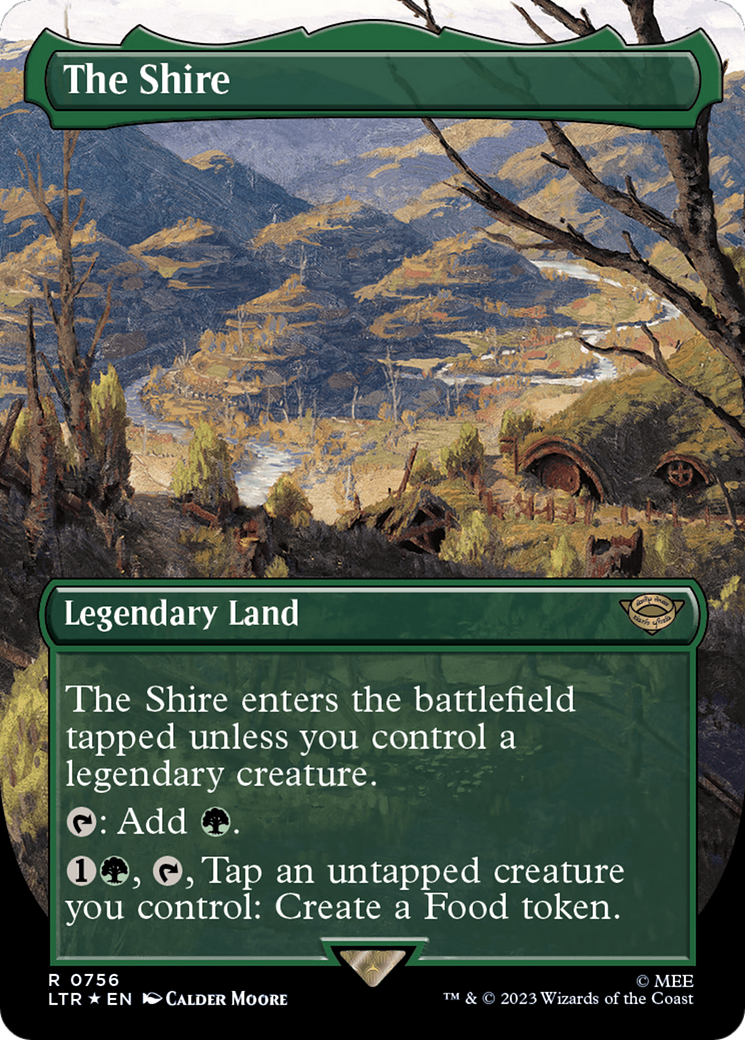 The Shire (Borderless) (Surge Foil) [The Lord of the Rings: Tales of Middle-Earth]-1