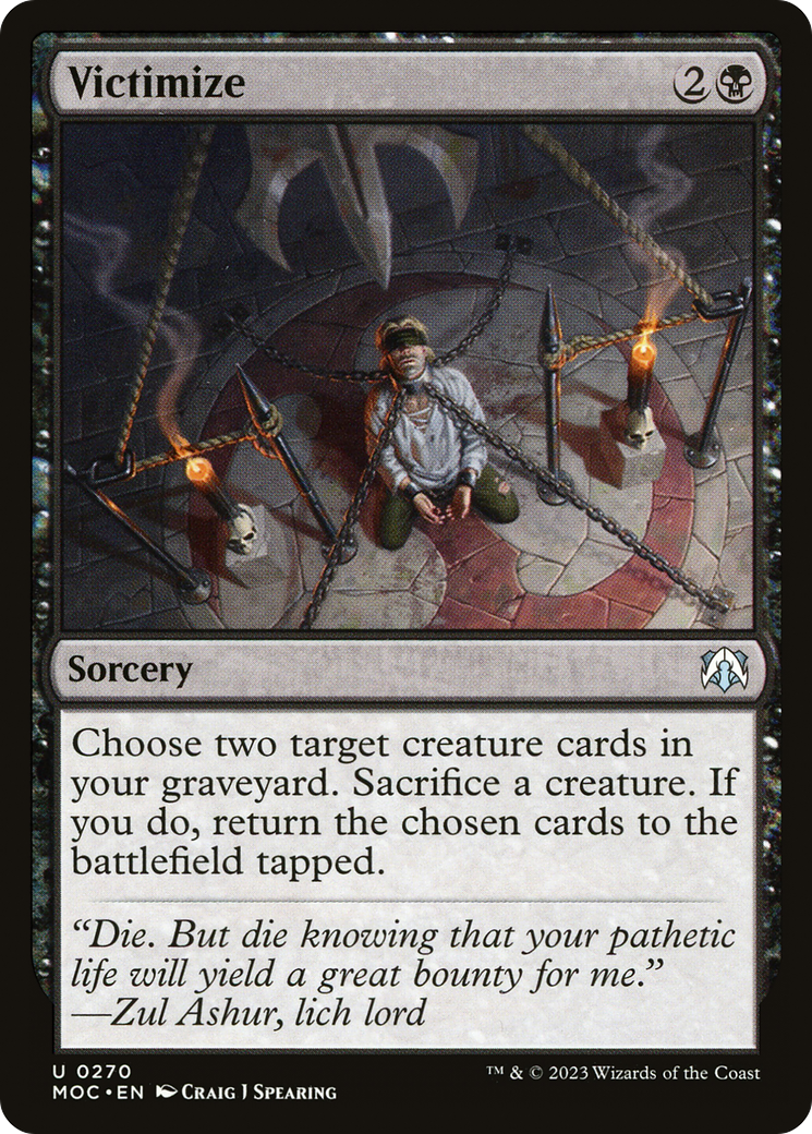 Victimize (MOC-270) - March of the Machine Commander-1