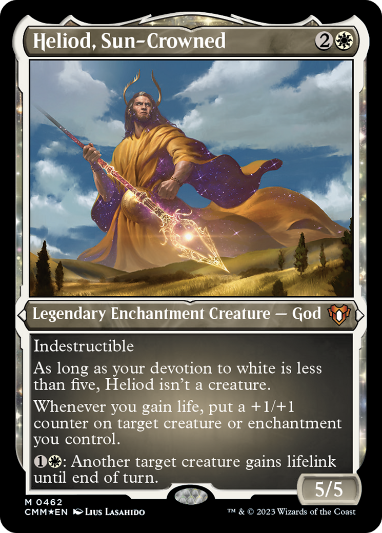 Heliod, Sun-Crowned (CMM-462) - Commander Masters: (enchantment) Etched Foil-1