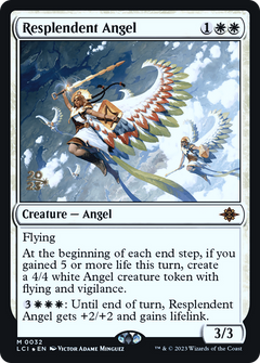 Resplendent Angel (LCI) [The Lost Caverns of Ixalan Prerelease Cards]-1
