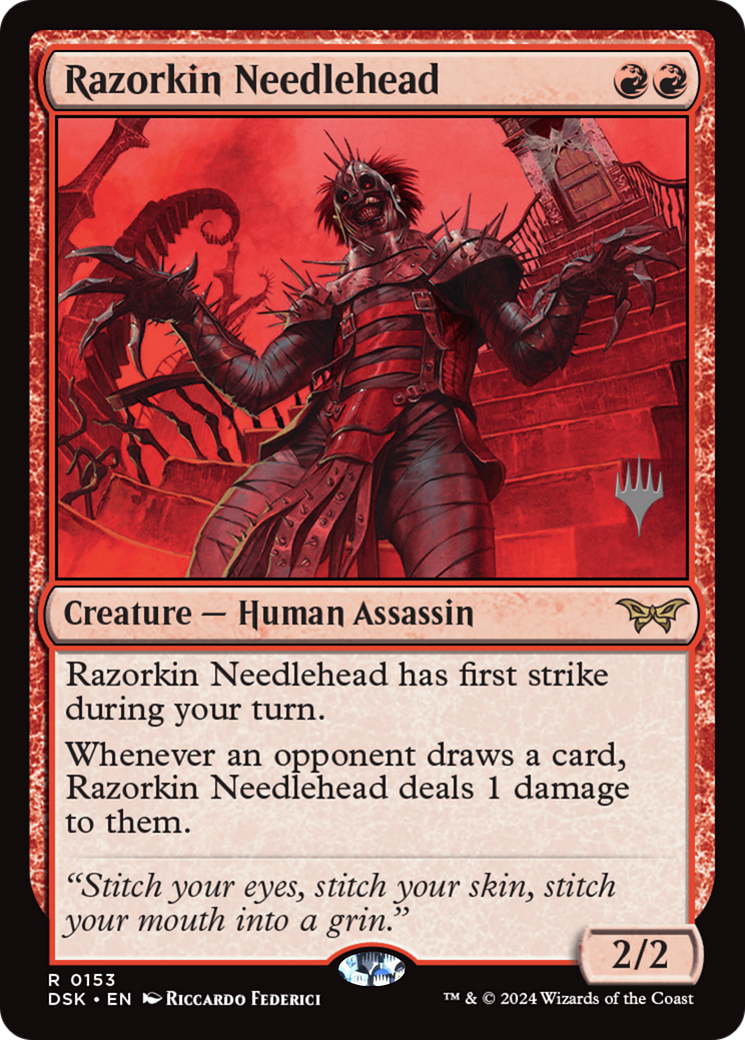 Razorkin Needlehead (Promo Pack) [Duskmourn: House of Horror Promos]-1