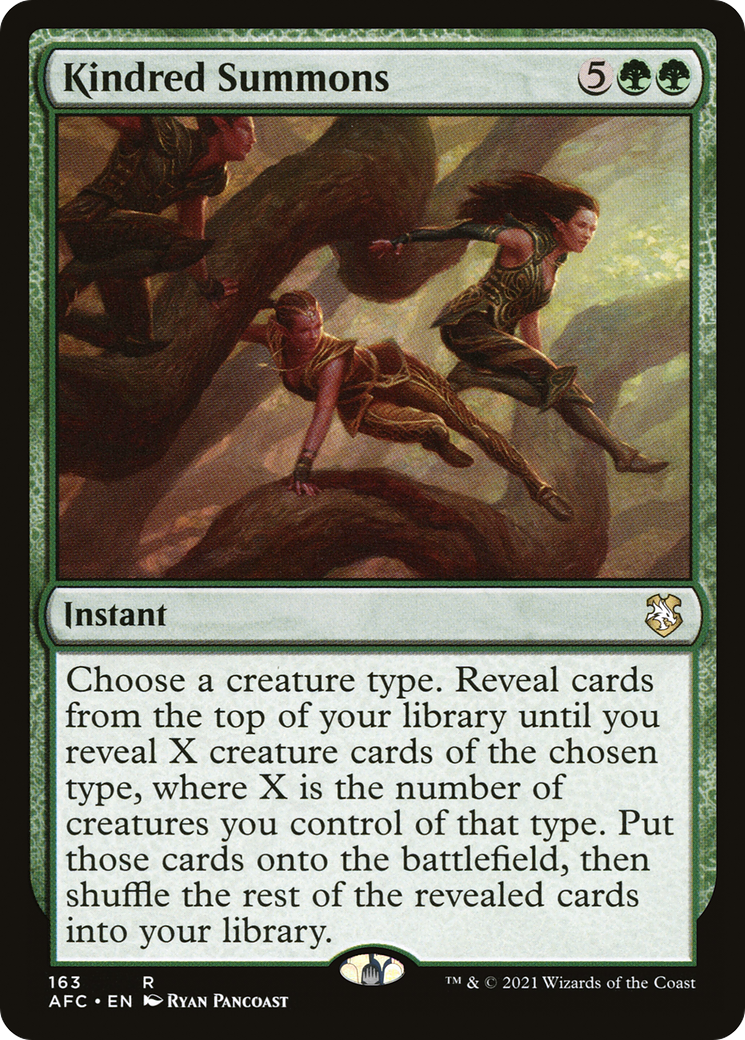 Kindred Summons [Dungeons & Dragons: Adventures in the Forgotten Realms Commander]-1