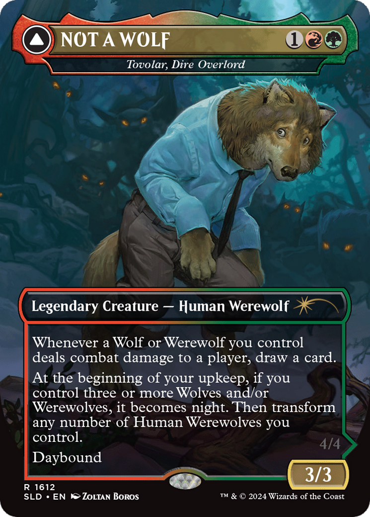 NOT A WOLF - Tovolar, Dire Overlord [Secret Lair Drop Series]-1