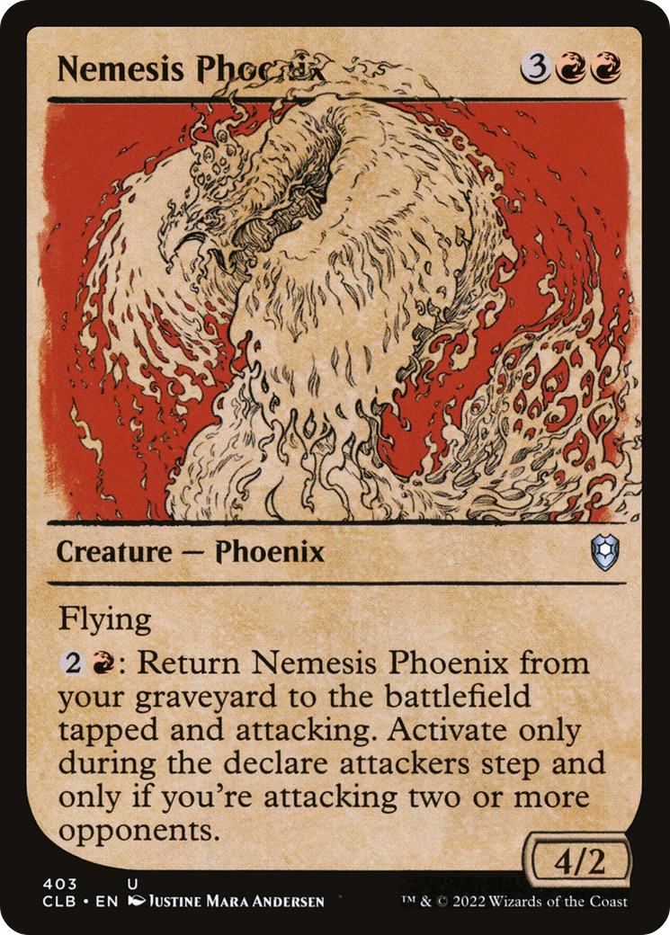 Nemesis Phoenix (Showcase) [Commander Legends: Battle for Baldur's Gate]-1