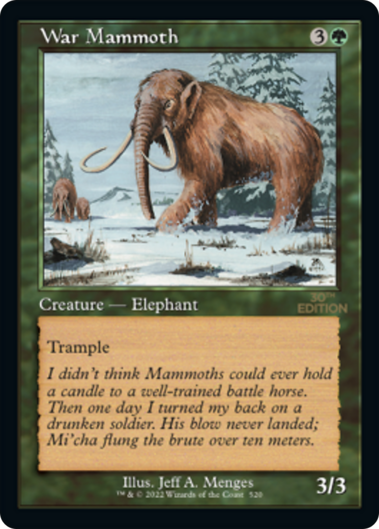 War Mammoth (Retro Frame) (30A-520) - 30th Anniversary Edition-1