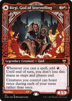 Birgi, God of Storytelling // Harnfel, Horn of Bounty (Showcase) [Kaldheim]-3