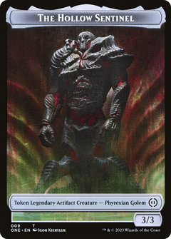 The Hollow Sentinel (TONE-009) - Phyrexia: All Will Be One Tokens-1