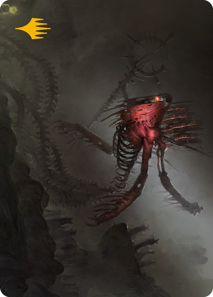 Drivnod, Carnage Dominus Art Card (Gold-Stamped Signature) [Phyrexia: All Will Be One Art Series]-1
