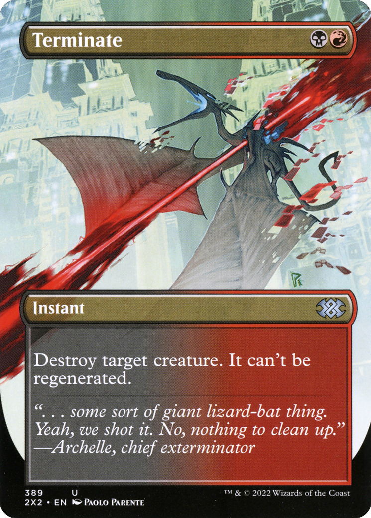 Terminate (Borderless Alternate Art) [Double Masters 2022]-1