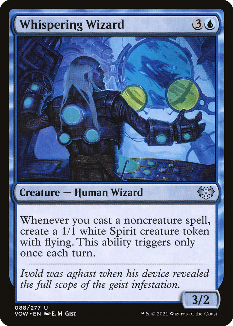 Whispering Wizard (VOW-088) - Innistrad: Crimson Vow Foil-1