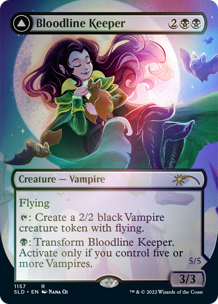 Bloodline Keeper // Lord of Lineage (Borderless) [Secret Lair: From Cute to Brute]-1