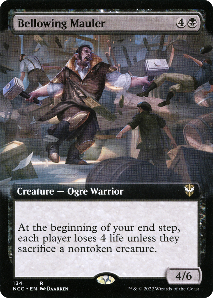 Bellowing Mauler (Extended Art) [Streets of New Capenna Commander]-1