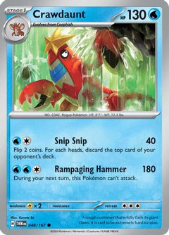 Crawdaunt (048/167) [Scarlet & Violet: Twilight Masquerade]-1