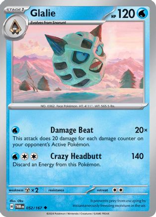 Glalie (052/167) [Scarlet & Violet: Twilight Masquerade]-1