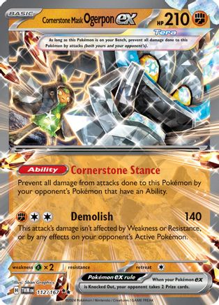 Cornerstone Mask Ogerpon ex (112/167) [Scarlet & Violet: Twilight Masquerade]-1