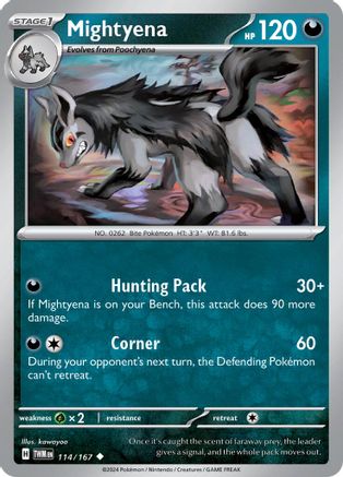 Mightyena (114/167) [Scarlet & Violet: Twilight Masquerade]-1