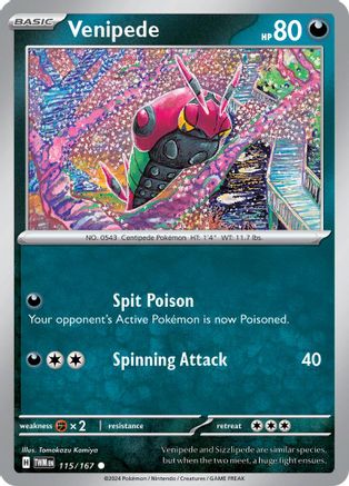 Venipede (115/167) [Scarlet & Violet: Twilight Masquerade]-1