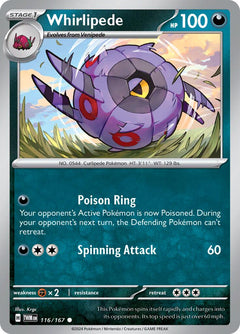 Whirlipede (116/167) [Scarlet & Violet: Twilight Masquerade]-1