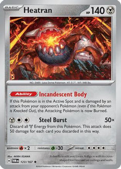 Heatran (123/167) [Scarlet & Violet: Twilight Masquerade]-1