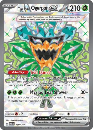 Teal Mask Ogerpon ex (190/167) [Scarlet & Violet: Twilight Masquerade]-1