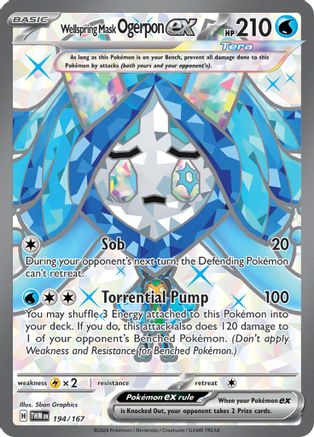 Wellspring Mask Ogerpon ex (194/167) [Scarlet & Violet: Twilight Masquerade]-1