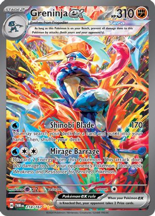 Greninja ex (214/167) [Scarlet & Violet: Twilight Masquerade]-1