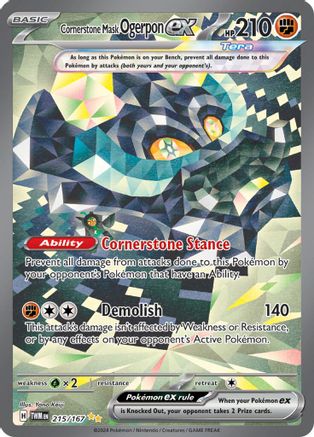 Cornerstone Mask Ogerpon ex (215/167) [Scarlet & Violet: Twilight Masquerade]-1