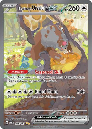 Bloodmoon Ursaluna ex (216/167) [Scarlet & Violet: Twilight Masquerade]-1